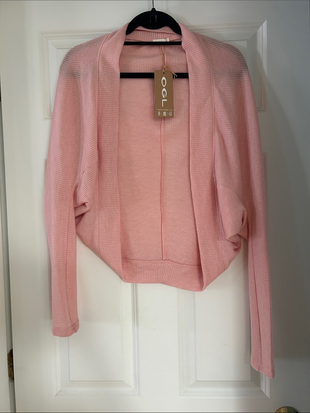 OGL SIZE SMALL pink shrug. NWT.